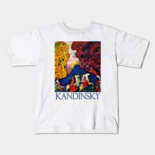 Blue Mountain by Wassily Kandinsky Kids T-Shirt